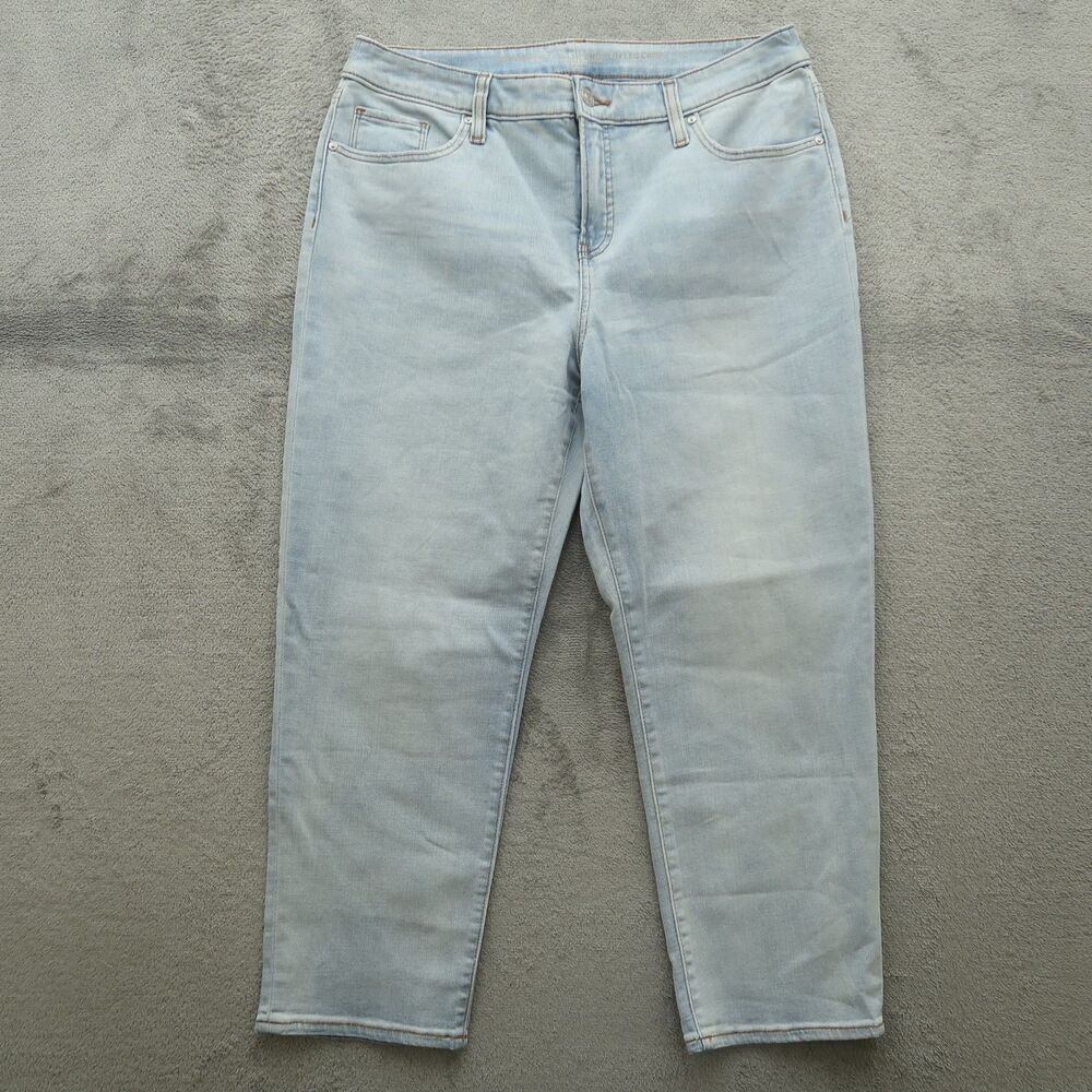 Chico's Jeans Women's Size 2 US-12 High-Rise Girlfriend Slim Leg Crop 24" Inseam